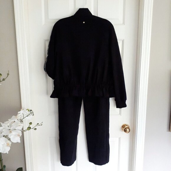 NWT Kate Spade “Heart It” logo ruffle sweatshirt & sweatpants athletic wear set - Picture 10 of 14